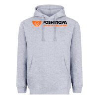 Heather Grey suitable-yoshinoya-worn Heavyweight Hoodie - linhVisuals
