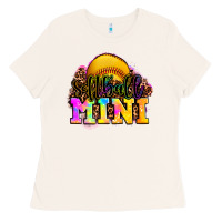 Bone softball mini Ladies Tee - OliviaCreatesArt