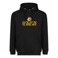 Black suitable-golden-chick-worn Heavyweight Hoodie - linhVisuals