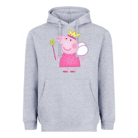 Heather Grey pig Heavyweight Hoodie - linhVisuals