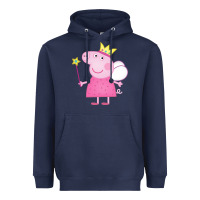 Navy pig Heavyweight Hoodie - linhVisuals