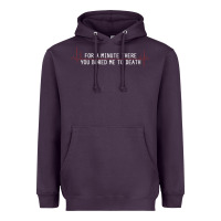Plum for a minute there you bored me to death Heavyweight Hoodie - linhVisuals