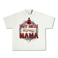 Pistachio Hot mess express mama Mother's Day Urban Heavy Tee - FaDigitalArtStudio