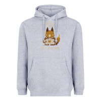 Heather Grey fox news new Heavyweight Hoodie - linhVisuals