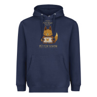 Navy fox news new Heavyweight Hoodie - linhVisuals