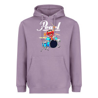 Lavender the muppet show animal playing pearl drums Heavyweight Hoodie - linhVisuals