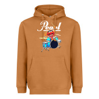 Meerkat the muppet show animal playing pearl drums Heavyweight Hoodie - linhVisuals