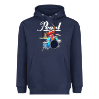 Navy the muppet show animal playing pearl drums Heavyweight Hoodie - linhVisuals