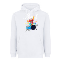 White the muppet show animal playing pearl drums Heavyweight Hoodie - linhVisuals
