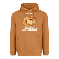 Meerkat pomeranian i hear you not listening t shirt Heavyweight Hoodie - linhVisuals