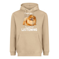 Mushroom pomeranian i hear you not listening t shirt Heavyweight Hoodie - linhVisuals