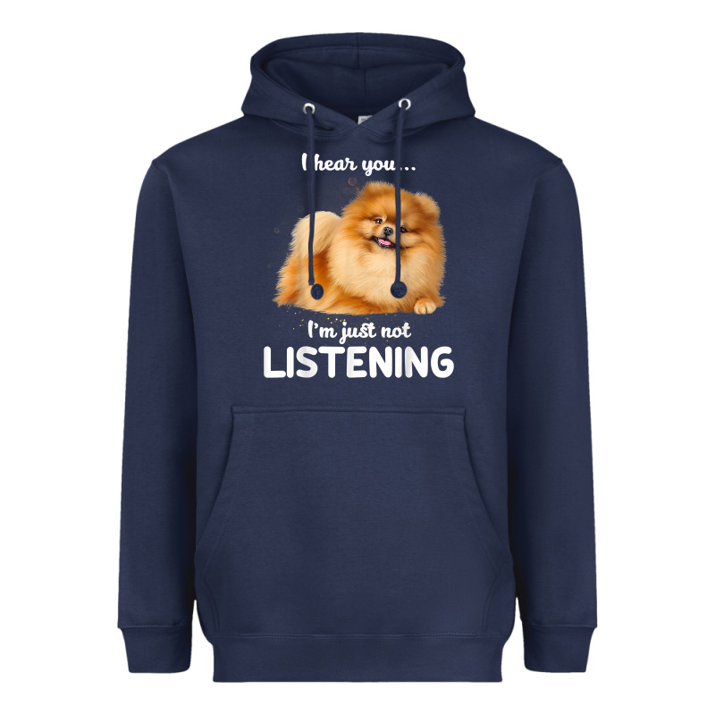 Pomeranian I Hear You Not Listening T Shirt Heavyweight Hoodie by linhVisuals | Teevron