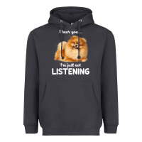 Smoke pomeranian i hear you not listening t shirt Heavyweight Hoodie - linhVisuals