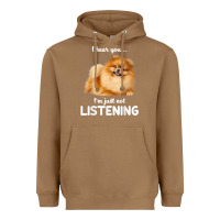 Toasted Coconut pomeranian i hear you not listening t shirt Heavyweight Hoodie - linhVisuals