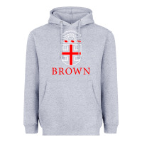 Heather Grey brown university Heavyweight Hoodie - linhVisuals