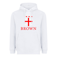 White brown university Heavyweight Hoodie - linhVisuals