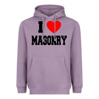 Lavender i love masonry Heavyweight Hoodie - linhVisuals