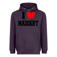 Plum i love masonry Heavyweight Hoodie - linhVisuals