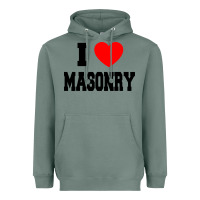 Sage i love masonry Heavyweight Hoodie - linhVisuals