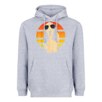 Heather Grey retro basset hound t shirt men women kids gift t shirt Heavyweight Hoodie - linhVisuals
