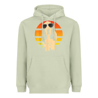 Matcha retro basset hound t shirt men women kids gift t shirt Heavyweight Hoodie - linhVisuals
