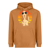 Meerkat retro basset hound t shirt men women kids gift t shirt Heavyweight Hoodie - linhVisuals