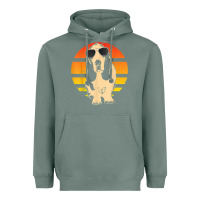 Sage retro basset hound t shirt men women kids gift t shirt Heavyweight Hoodie - linhVisuals