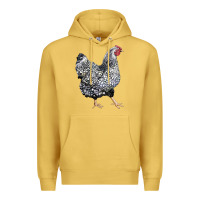 Antique Gold wyandotte chicken Premium Hoodie - LillyAllenDesigns