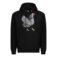 Black wyandotte chicken Premium Hoodie - LillyAllenDesigns