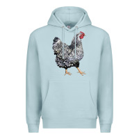 Blue Mist wyandotte chicken Premium Hoodie - LillyAllenDesigns