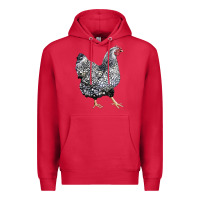 Cardinal wyandotte chicken Premium Hoodie - LillyAllenDesigns
