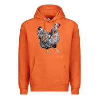 Carrot wyandotte chicken Premium Hoodie - LillyAllenDesigns