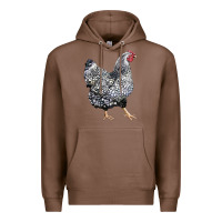 Chestnut wyandotte chicken Premium Hoodie - LillyAllenDesigns