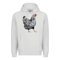 Dove Grey wyandotte chicken Premium Hoodie - LillyAllenDesigns
