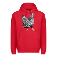 Red wyandotte chicken Premium Hoodie - LillyAllenDesigns