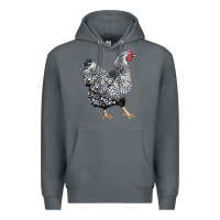 Rock wyandotte chicken Premium Hoodie - LillyAllenDesigns