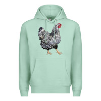 Seafoam wyandotte chicken Premium Hoodie - LillyAllenDesigns