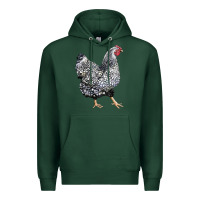 Sports Green wyandotte chicken Premium Hoodie - LillyAllenDesigns