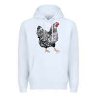 White wyandotte chicken Premium Hoodie - LillyAllenDesigns