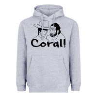 Heather Grey the walking dead  coral Heavyweight Hoodie - linhVisuals