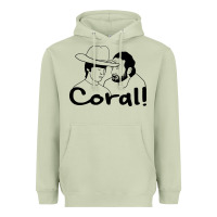 Matcha the walking dead  coral Heavyweight Hoodie - linhVisuals