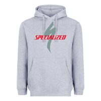 Heather Grey Specialized Bikes Bicycle Heavyweight Hoodie - linhVisuals