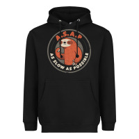 Black as slow as possible Heavyweight Hoodie - linhVisuals