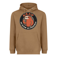 Toasted Coconut as slow as possible Heavyweight Hoodie - linhVisuals