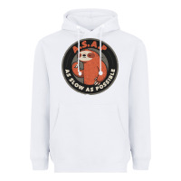 White as slow as possible Heavyweight Hoodie - linhVisuals