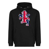 Black great britain national Heavyweight Hoodie - linhVisuals
