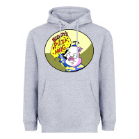 Heather Grey bloaty pizza hog Heavyweight Hoodie - linhVisuals