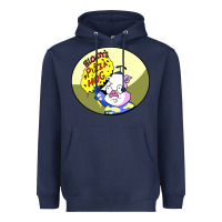Navy bloaty pizza hog Heavyweight Hoodie - linhVisuals