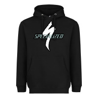Black Specialized Bikes Bicycle Heavyweight Hoodie - linhVisuals
