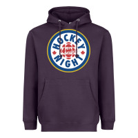Plum hockey night in canada 1 Heavyweight Hoodie - linhVisuals